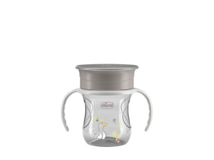 CHICCO Hrnček 360 Perfect X s držadlami grey, 12m+