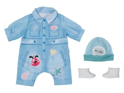 Zapf BABY born Džínsový overal Deluxe, 43 cm