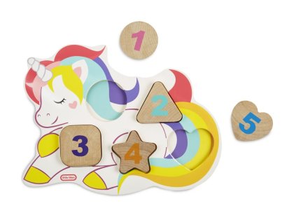 MGA Little Tikes Wooden Critters Drevené puzzle s číslami, 3 druhy