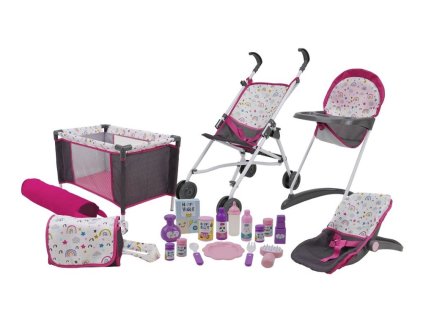 Five O Nine Crew Veľký herný set potrieb pre bábiky, 21 kusov