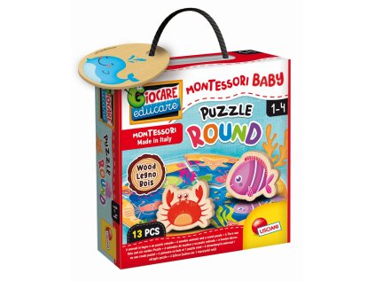 Liscianigioch MONTESSORI DREVENÉ PUZZLE KRUH