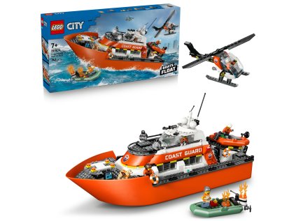 Lego Záchranný čln pobrežnej hliadky a vrtuľník