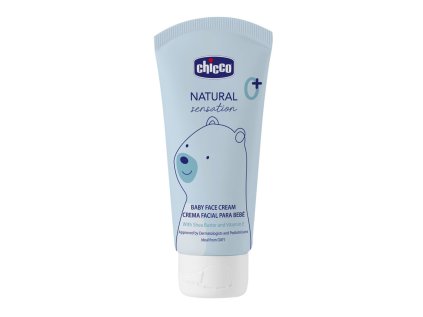 CHICCO Krém na detskú tvár Natural Sensation s bambuckým maslom a vitamínom E 50ml, 0m+