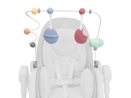 CHICCO Hrazdička Rainbow na jedálenskú stoličku Polly Armonia