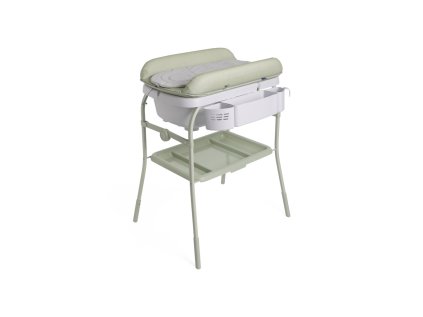 CHICCO Stolík prebaľovací s vaničkou Cuddle & Bubble - Oasis 0m+, do 11kg
