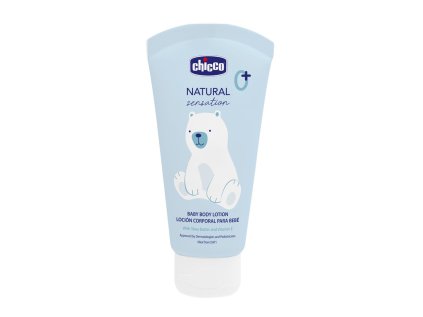 CHICCO Mlieko telové Natural Sensation s bambuckým maslom a vitamínom E 150ml, 0m+