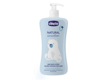 CHICCO Mlieko telové Natural Sensation s bambuckým maslom a vitamínom E 500ml, 0m+