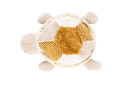 NATTOU Hračka plyšová korytnačka Lapidou 4 aktivity 19 cm Caramel