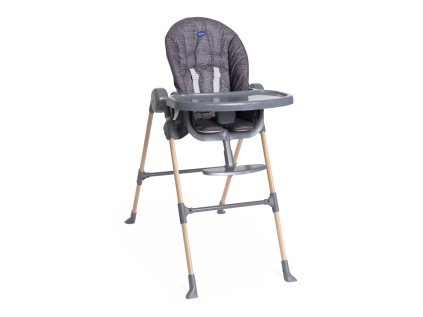 CHICCO Stolička jedálenská Polly Essential - Coal