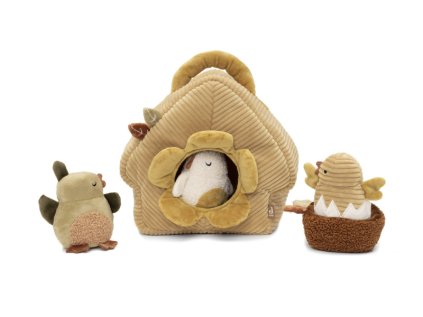 Jollein Vtáčia búdka s vtáčikmi textilná Tiny Park