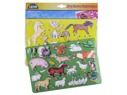 Lena Kresliace šablóny (kone, mačky)