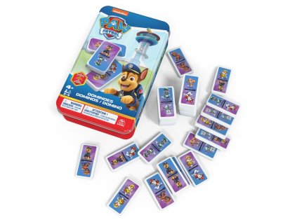 Spin Master SMG PAW PATROL DOMINO V PLECHOVEJ KABIČKE