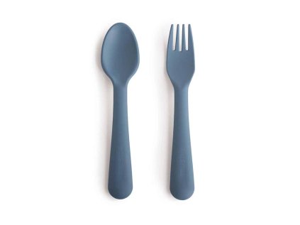 Dinnerware Fork and Spoon Set Twilight Blue p