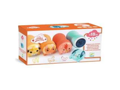 dj09011 zvieratka z gazdovstva samonamacacie peciatky pre drobcov 2