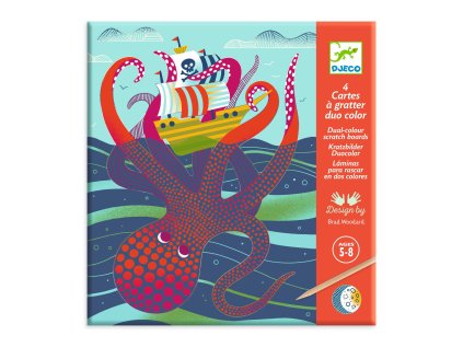 dj09714 vyskrabovacie obrazky pod hladinou 4 ks