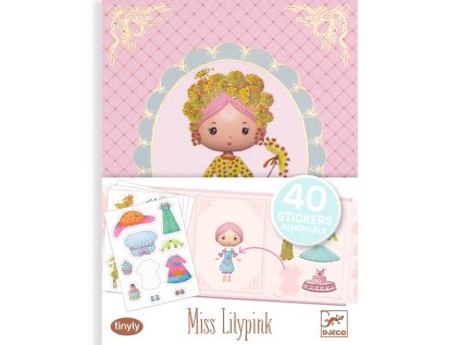 dj06980 tinyly miss lilypink odnimatelne samolepky