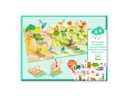 dj00045 zdvihacie odnimatelne samolepky farma