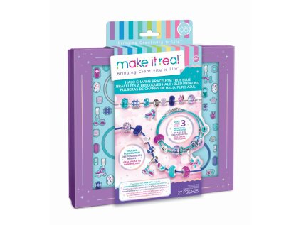 Make it Real Sada na výrobu náramkov, modrá