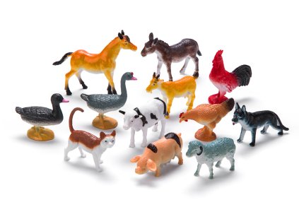 Zvieratká figúrky v tube - Farma