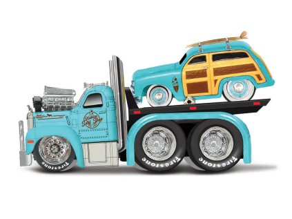 Maisto - Muscle Transports - 1953 MACK B-61 Flatbed 1950 Ford Woody, 1:64