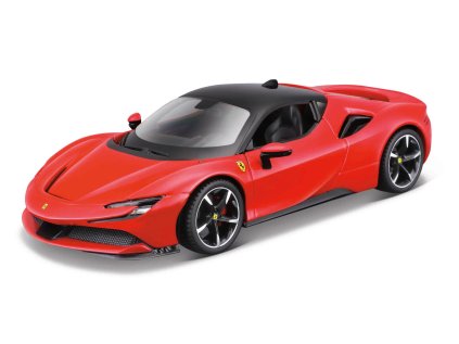 M. Ferrari Assembly line, SF90 Stradale, RED, window box, 1:24