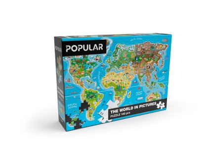 Puzzle - Mapa sveta, 160 ks - AN