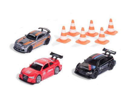 SIKU Super - set závodné autá s kužeľmi, 3ks