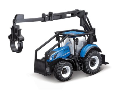 Bburago - FARMLAND, Traktor New Holland T7.315 HD - lesný traktor, 10cm