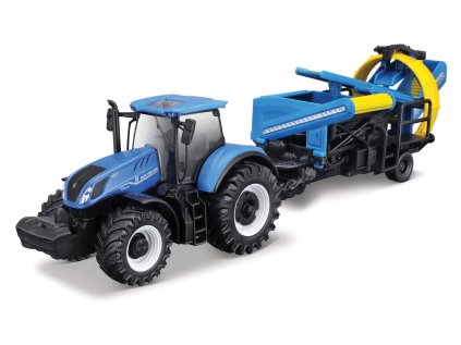 Bburago - FARMLAND, New Holland T7.315 HD s kultivátorom, 10 cm