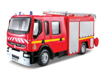 Bburago - EMERGENCY, Vozidlo záchrannej služby - Renault Premium, GICAR, hasiči, 1:50