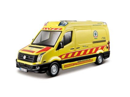 Bburago - EMERGENCY, Vozidlo záchrannej služby - Volkswagen Crafter, sanitka, 1:50