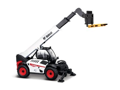 Bburago - Construction, Bobcat Teleskopický manipulátor s paletovými vidlami + paleta, 1:50