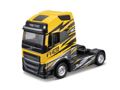 Bburago - Haulers custom cabs, Volvo FH16 Globetrotter 750 XXL, žltá, 1:43