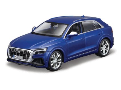 Bburago - Autá HOBBY, Audi SQ8, modrá metalíza, 1:32