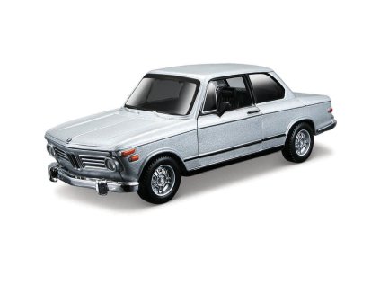 Bburago - Autá HOBBY, BMW 2002tii (1972), strieborná, 1:32