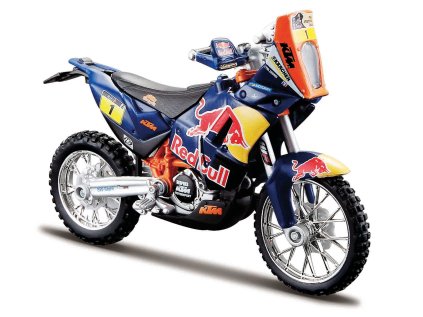 Bburago - Motocykel, CYCLE, Red Bull KTM 450 Rally (Dakar Rally), 1:18