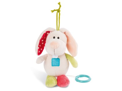 NICI MFN plyš Králíček na zavesenie s hracím strojčekom, 18cm