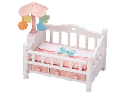 Nábytok - postieľka pre trojčatá s otočným kolotočom