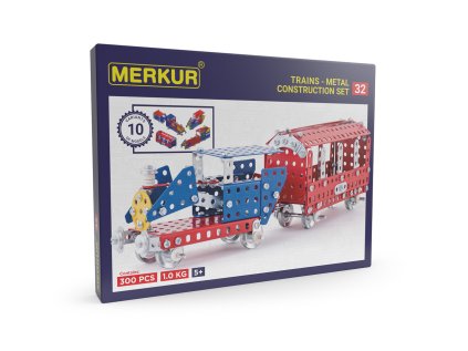 Merkur 032 železničné modely, 300 dielov, 10 modelov