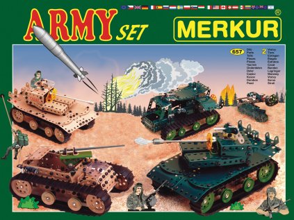 Merkur Army Set, 657 dielov, 40 modelov
