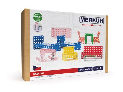 Merkur - Príslušenstvo k domčeku pre bábiky - nábytok, 219 dielikov