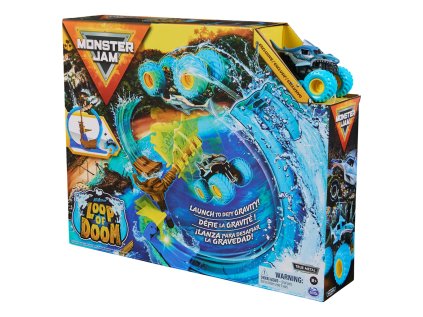 MONSTER JAM - Hrací set MEGALODON LOOP OF DOOM, 1:64