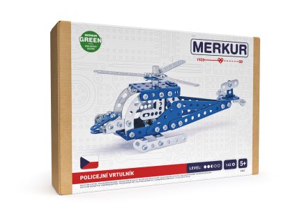 Merkur 054 - policajný vrtuľník, 142 dielov