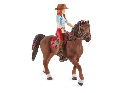 Ryšavka Hannah s pohyblivými kĺbmi na koni