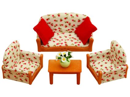 Nábytok - sedacia súprava so stolčekom