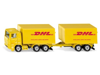 SIKU Blister - DHL kamión s prívesom