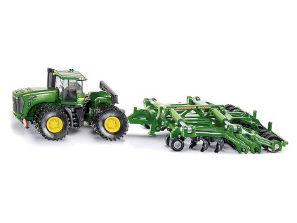 SIKU Farmer - Traktor John Deere 9630 s bránami Amazone Centaur 1:87