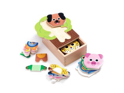 vkladacie puzzle zvieratka djeco DJ01626 1