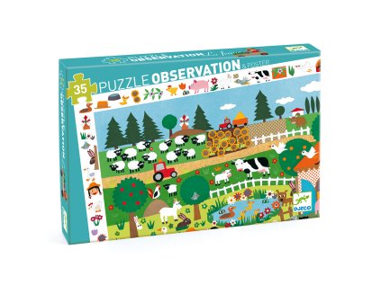 dj07591 objavovacie puzzle farma 35 dielikov 2