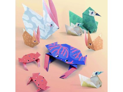 dj08759 origami zvieracie rodinky